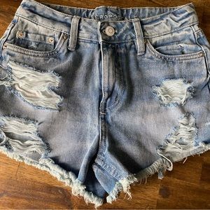 Aeropostale denim jean shorts